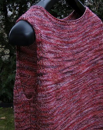 Malina/ cirkular top, agat handmade