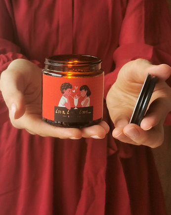 Świeca zapachowa Love, walentynki, Dzień Kobiet, soolley