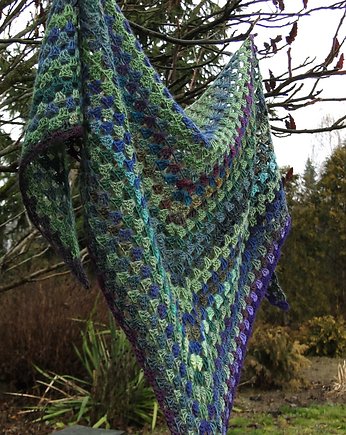 woda / klasyczna chusta, agat handmade