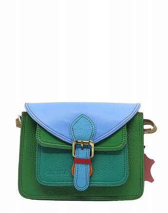 Torebka listonoszka oryginalna skórzana kolorowa elegancka pasek eko OLIVKA, Olivka Warsaw