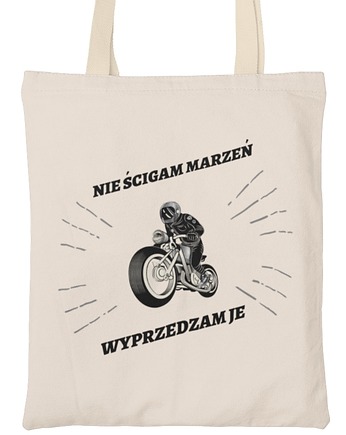 Torba dla motocyklisty motor napis, EvienArt