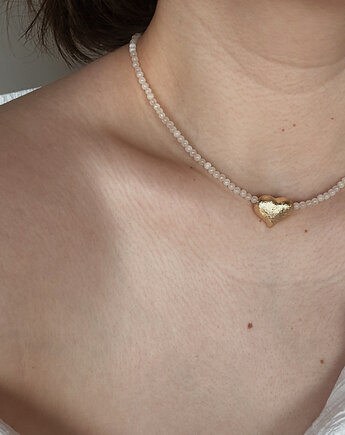 Naszyjnik  Jadeit Serce, Chmolowska Jewellery