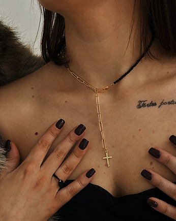 Naszyjnik Łańcuszek i onyks, Chmolowska Jewellery