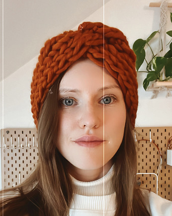 Ruda opaska turban z grubej wełny peruwiańskiej, Holy Alpaca Knit