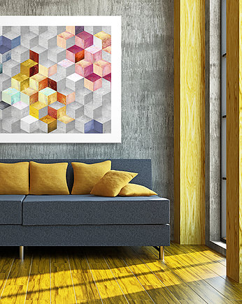 OBRAZ NA PŁÓTNIE - 120x80cm - ABSTRAKCJA, LUdesign gallery