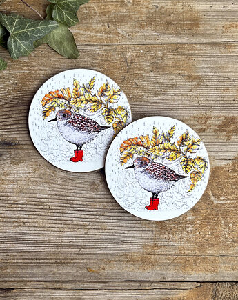 Podkładki pod kubek- Biegus- Ptaszek w butach, BOSKE