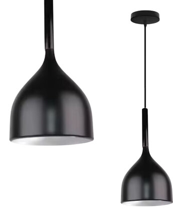 Lampa wisząca zwis żyrandol lampa na sufit czarna LED E27, VOLTA LIGHT
