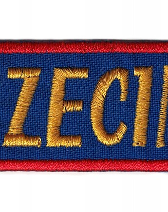 Naszywka naprasowanka SZCZECIN GRYF termoprzylepna haft 11,2x3,2cm, Wyszywane