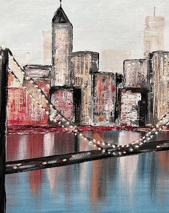 New York III - akryl na płótnie 30 x 40, Bohemian Soul atelier by M.