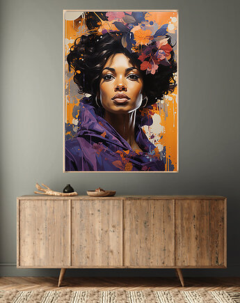 Barwy Afryki - Plakat - Druk - Abstrakcja, Surrealizm, Fotografia, Loft #41, Black Sapphire Art