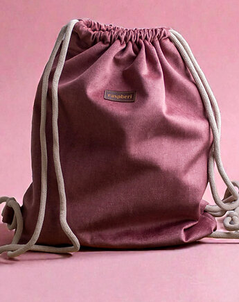 Brudnoróżowy workoplecak basic, raspberi