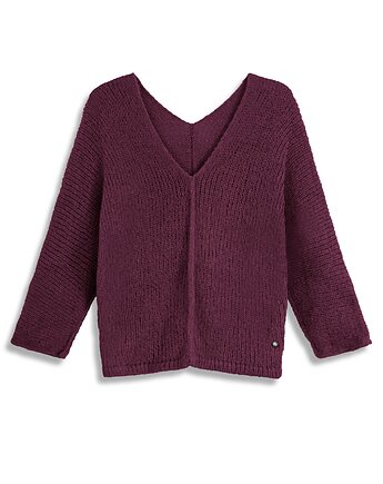Alpaka sweter Liliana - wino, YOU by Tokarska