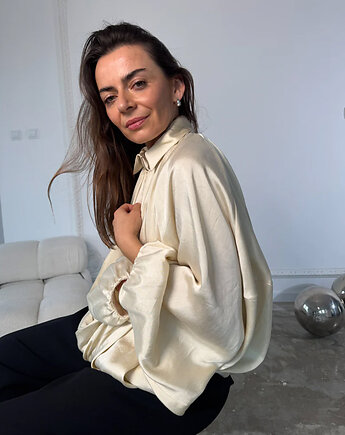 Koszula Emotion beige lyocell, Patchouli