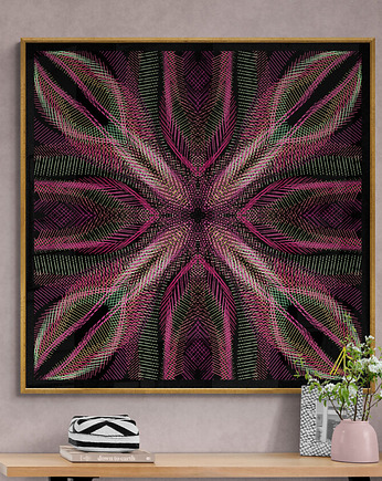 Line lace 05, autorski graficzny obraz, AAS Art Studio