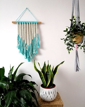 Makrama dekoracja ścienna w stylu boho MS0100, Barwny Zakątek