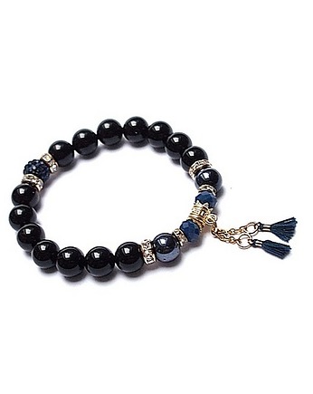 Navy blue  /troki/  vol. 9 - bransoletka, KiKa pracownia