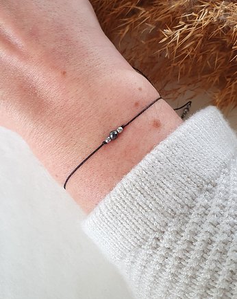 Bransoletka z hematytem, LEI handmade 