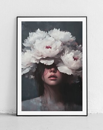 Plakat Białe kwiaty i cisza, Harvest Maison