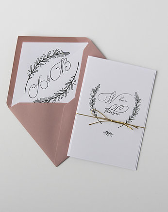 Kartka z okazji ślubu "Olive" personalizowana, Papiernik