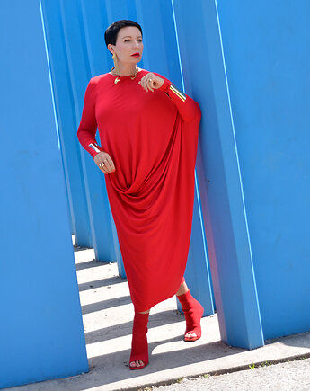 New Dress woda Asymetryczna, momo fashion
