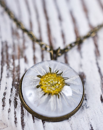 Okrągły, mały naszyjnik ze stokrotką, So Jewelry