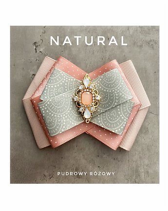 Brosza z kolekcji NATURAL  New, Pudrowy Różowy