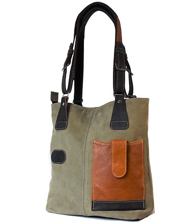 Schopper bag z naszytą kieszenią Promocja !, pracownia69