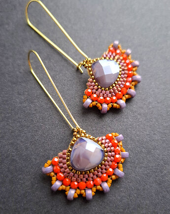 Kolczyki w szkle kolorowym no24, Motywator Eweliny