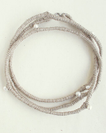 Perły i len oryginalny Naszyjnik, galeria nuit