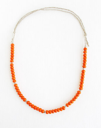 Orange lekki naszyjnik lniany, galeria nuit