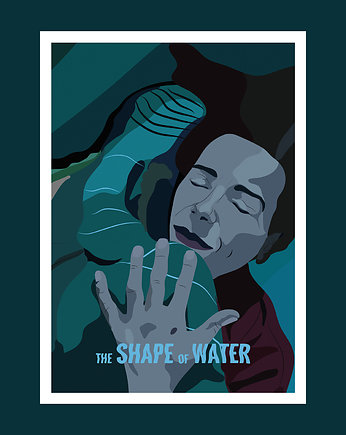 Kształt wody - plakat filmowy, OKAZJE - Prezent na Rocznice związku