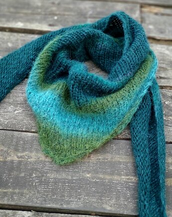 Morski puchacz / chustka, agat handmade