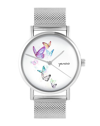 Zegarek - Motyle - bransoleta mesh, yenoo