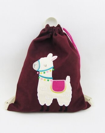 Plecak z lamą, plecak z imieniem dziecka, Enitka Sweet Baby Room