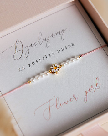 Bransoletka dla Flower Girl ślub, Bibu bijoux