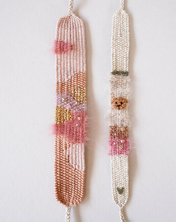 Zestaw - Bransoletki tkane na krośnie, Słońcem Tkane