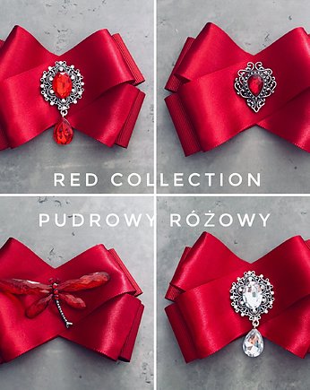 Brosza  Czerwona Nowa kolekcja, Pudrowy Różowy