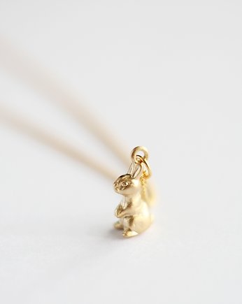 16k Gold Plated Bunny Necklace, Le Boho Bleu