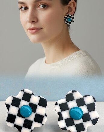 Kolczyki Kwiatki Chess, Hellaclay