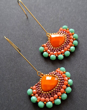 Kolczyki w szkle kolorowym no8, Motywator Eweliny