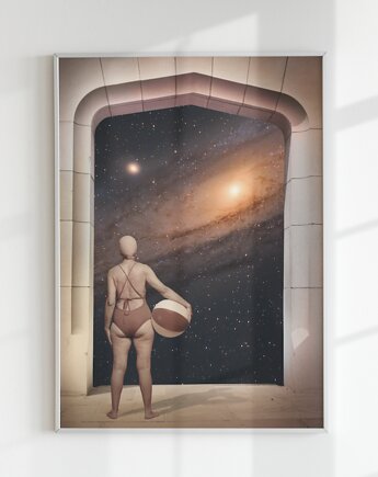 Plakat SZTUKA PŁYWANIA (kolaż), Agnieszka Osiecka RYSUJĘ BO SIĘ NUDZĘ