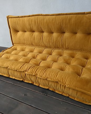 Sofa modułowa Futon materac francuski Velvet  Siedzisko na podłogę, nisza