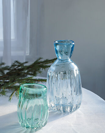 Komplet szklanka i karafka "Optyk", Pietkiewicz Design