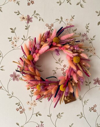 Wianek z suszonymi kwiatami, Suszony & Co.