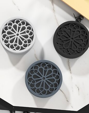 Tunele do uszu 20-100mm gotycka rozeta  / czarne / 14 kolorów, plugi siodłowe, Spirit Of Copper