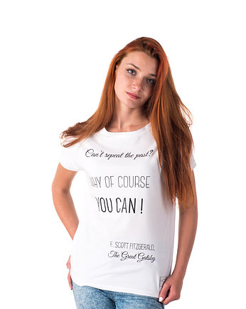 Koszulka z cytatem, Fitzgerald, The Great Gatsby, Golden Lips