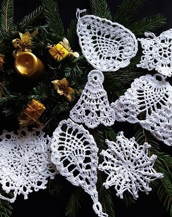 Śsnieżynki szydełkowe     zestaw 8, eulalia