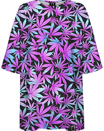DR.CROW T-shirt Damski Oversize Cannabis, DrCrow