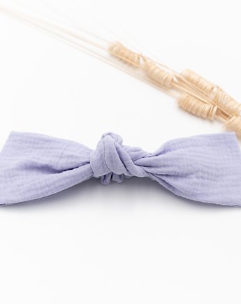 Opaska knot muślin bawełniany lawenda, wu handmade