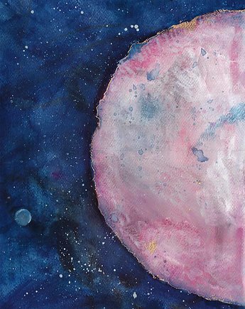 Plakat Super Moon  Czerwony księżyc A2, My Moment